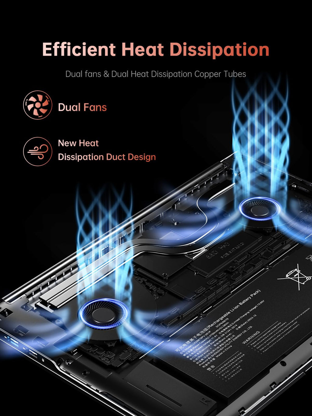KAIGERR Gaming Laptop, 2026 Laptop with AMD Ryzen 7 7735HS (8C/16T, Up to 4.75GHz), 16GB DDR5 512GB NVMe SSD Laptop Computer, Up to 4TB, 16-inch FHD Display, WiFi 6, Backlit KB, Type-C, Dual Fans