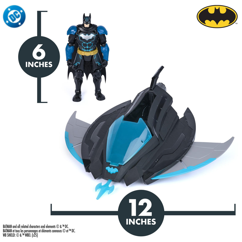 DC Comics, Batman Ninja Strike Katana Blade Batwing and 6" Action Figure, Super Hero Kids Toys for Boys and Girls Ages 3 & Up