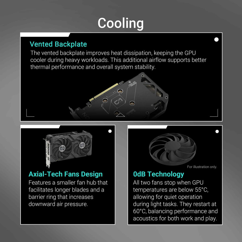 ASUS Dual Radeon™ RX 9060 XT 16GB GDDR6 Graphics Card (PCIe 5.0, HDMI 2.1b, DisplayPort 2.1a, 2.5-Slot Design, Axial-tech Fan Design, 0dB Technology, and More)