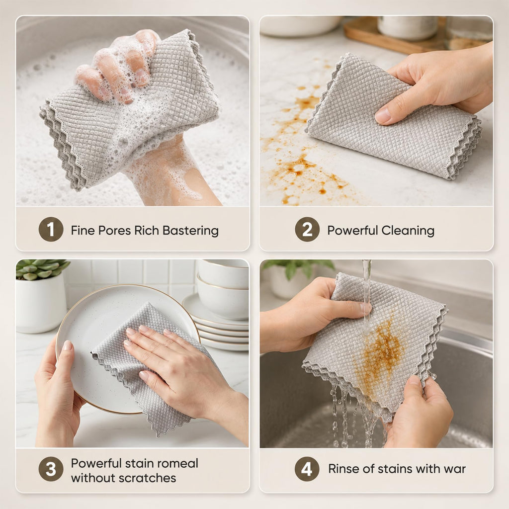 10Pcs Cloths, Wire Mesh Cleaning Cloth,Multipurpose Silver Mesh Dishcloth,Reusable Non Scratch Wire Dishcloth for Kitchen Dishes, Sinkss