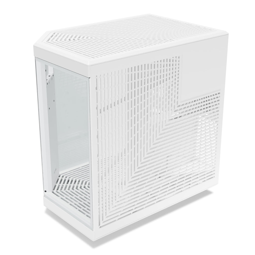 Hyte Y70 Touch Infinite Dual Chamber ATX Mid Tower Modern Aesthetic Case with Integrated 2.5K LCD Touchscreen - Snow White