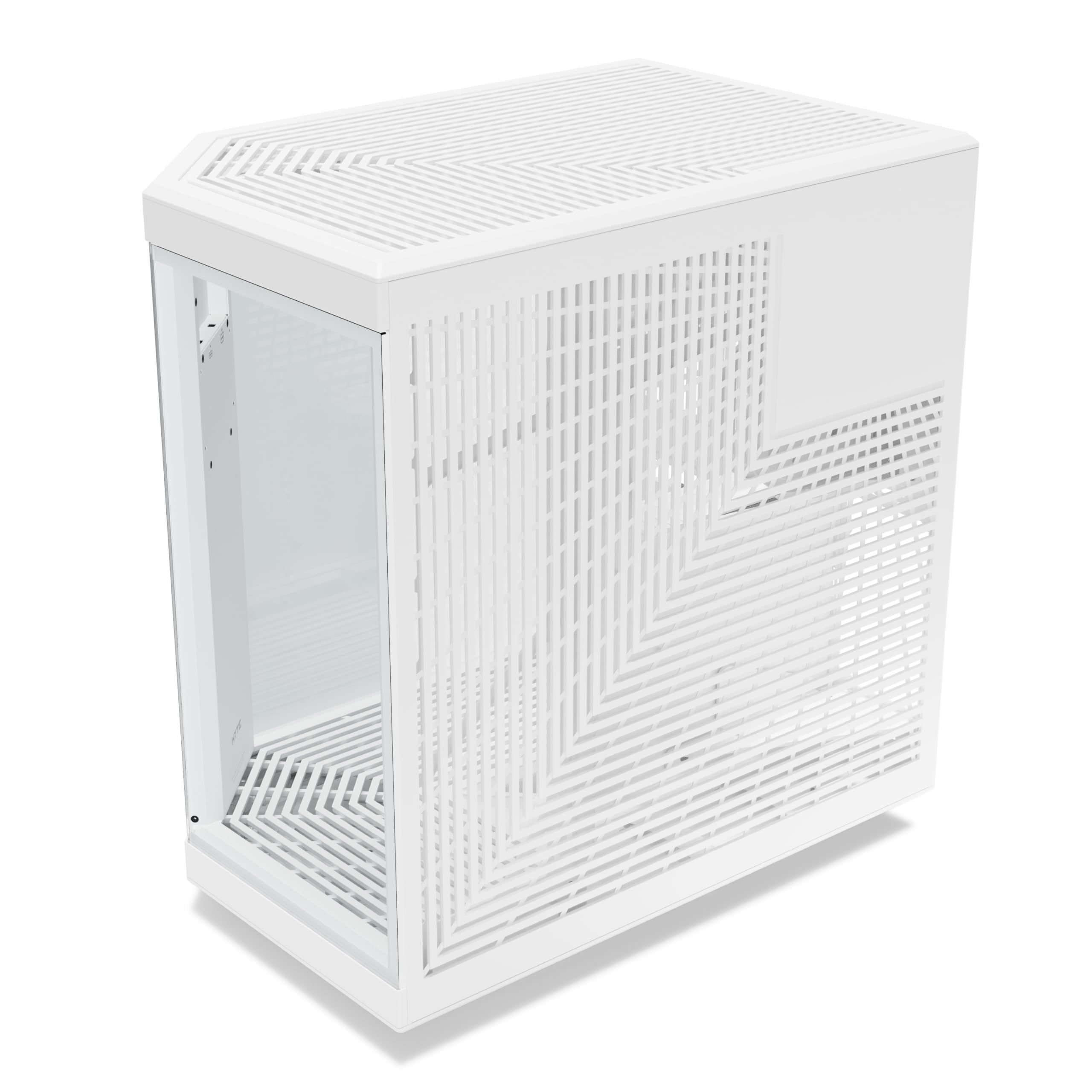 Hyte Y70 Touch Infinite Dual Chamber ATX Mid Tower Modern Aesthetic Case with Integrated 2.5K LCD Touchscreen - Snow White