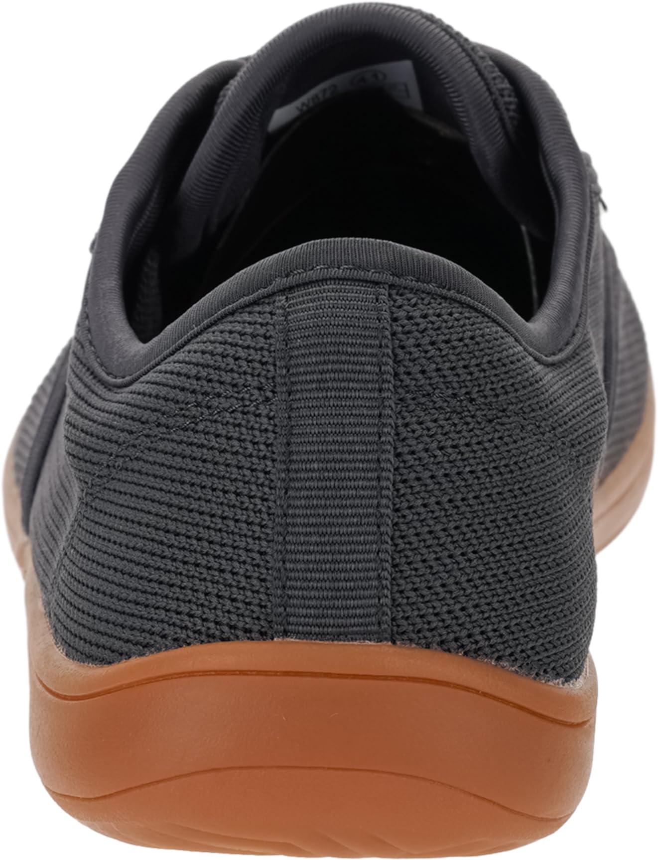 WHITIN Men's Wide Toe Box Knit Barefoot Sneakers Zero Drop Sole Minimalist Size 7 7W Minimus Casual Tennis Training Walking Shoes Grey Gum 40