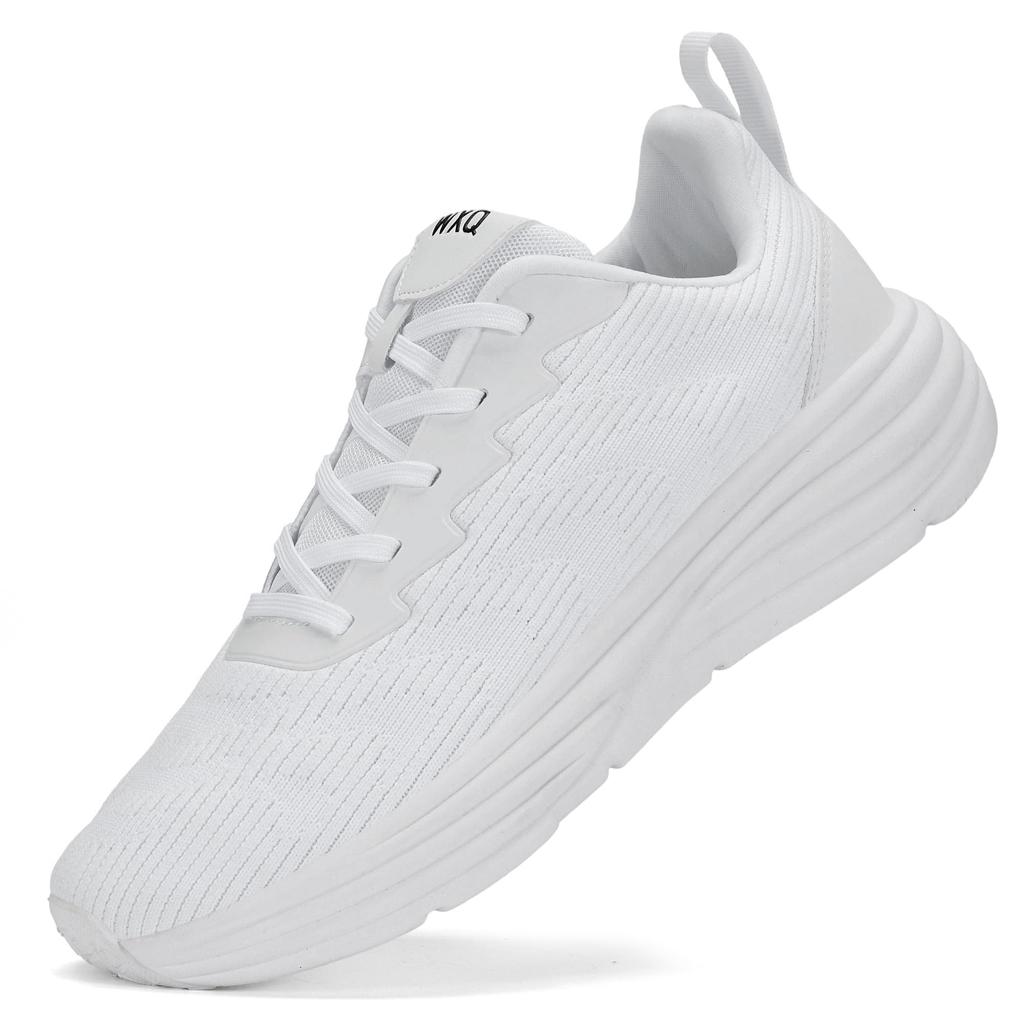 WXQ Men's Casual Walking Shoes Lightweight Breathable Comfortable Non Slip Running Shoes Tennis Workout Athletic Fashion Sneakers White Size 10