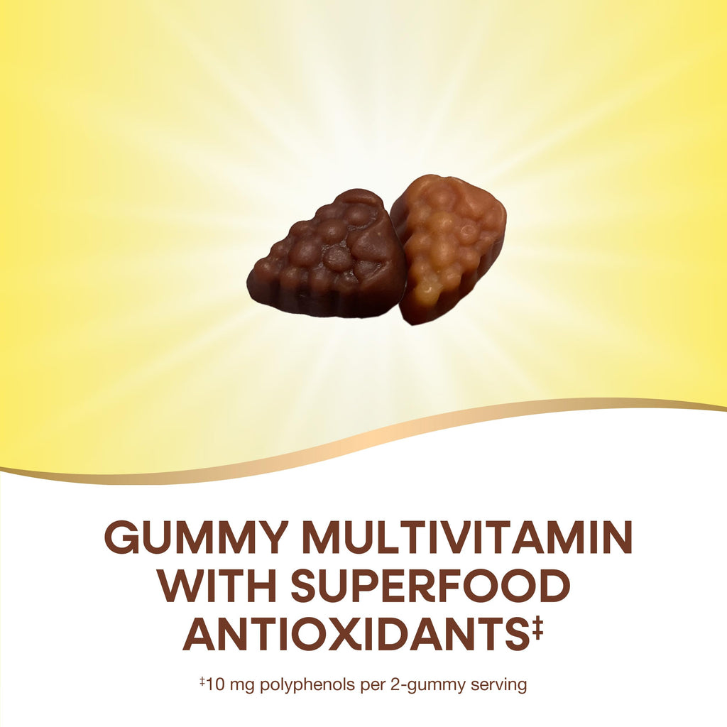 Nature’s Way Alive! Women’s 50 Plus Multivitamin Gummy, Daily Chewable Multivitamins with B-Vitamins, Vitamin D3, Calcium, Supports Heart, Brain & Bone Health,* Mixed Berry Flavored, 150 Count