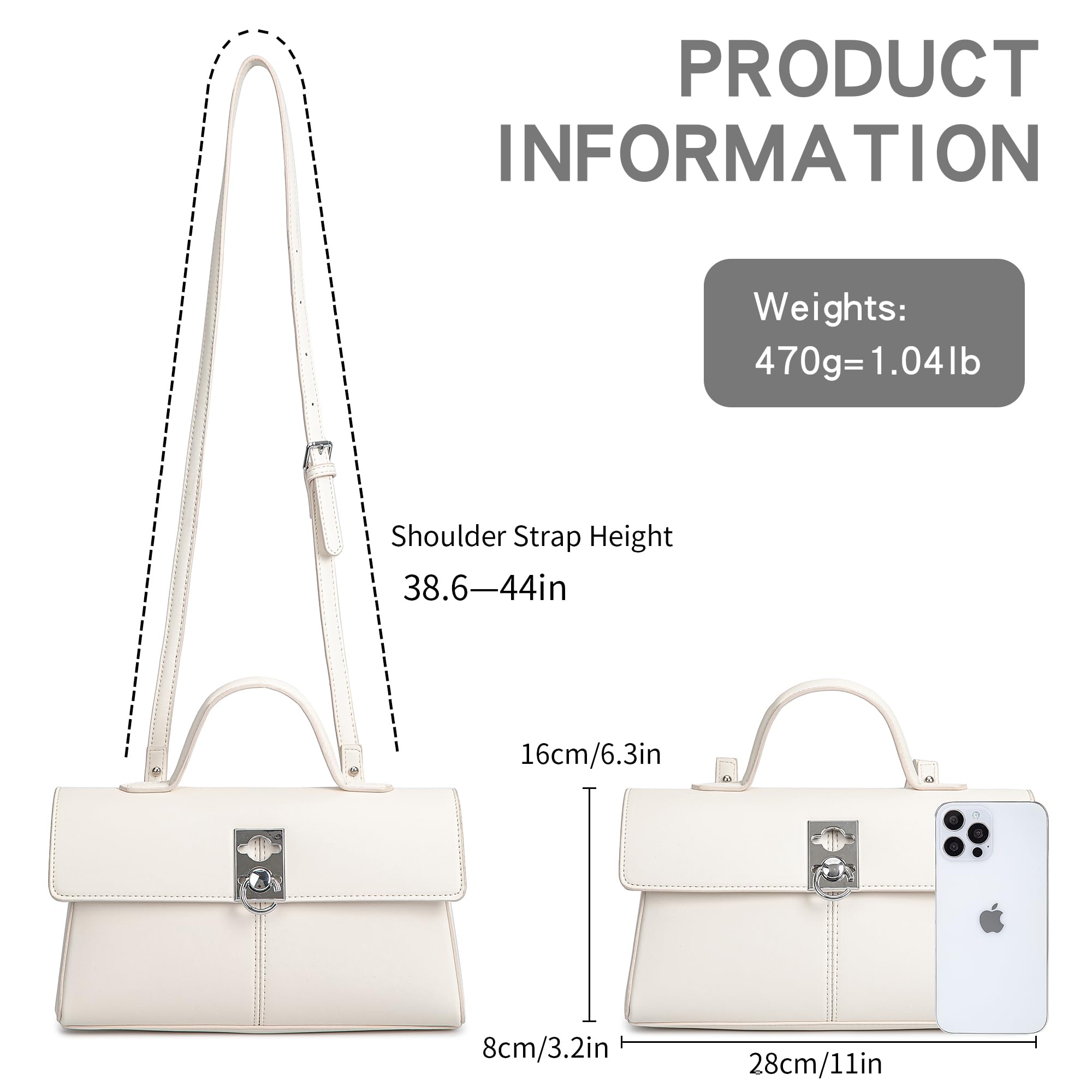Women's Thea Top Handle Bag Purse Small Top Handle Purses For Women Vanity Purse (BEIGE)