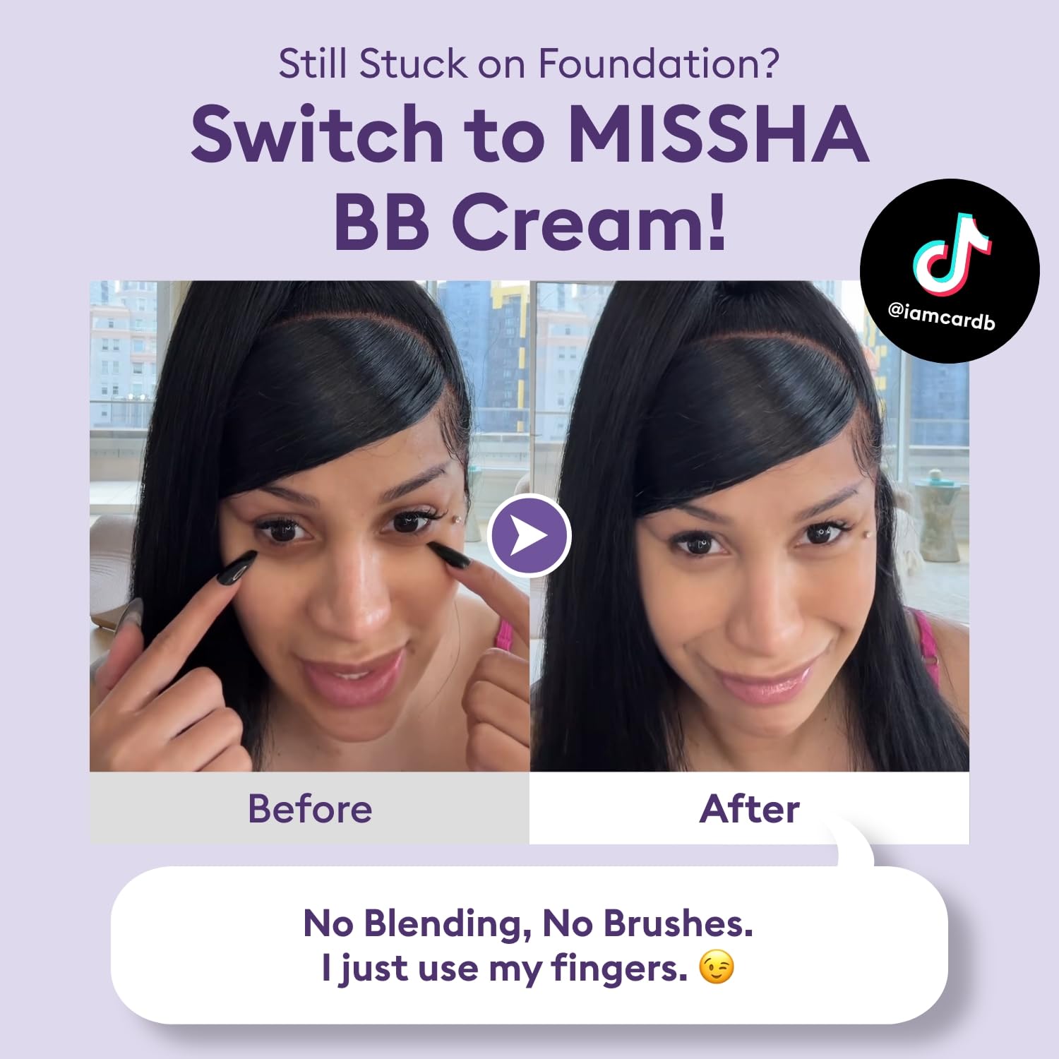 MISSHA M PERFECT COVER SERUM BB CREAM No.23 Natural Beige-Light/Medium with Cool/Neutral Undertone, BB Cream by Cardi B Pick, Skin Tint, Tinted Moisturizer, Skin Care Foundation Makeup, 1.18 Fl oz
