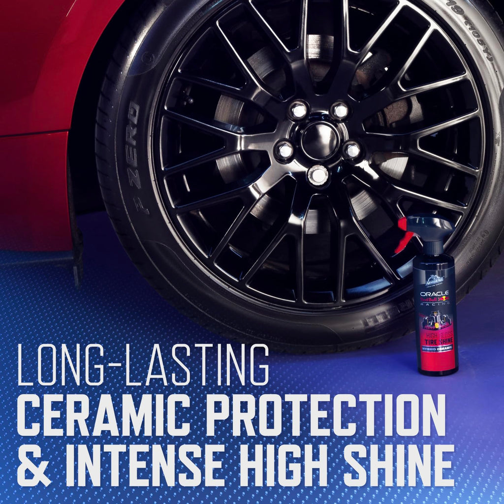 Armor All Podium Series Hybrid Ceramic High Gloss Tire Shine Spray, 16 fl oz, Long-Lasting Car Tire Shine Developed in Collaboration With Oracle Red Bull Racing
