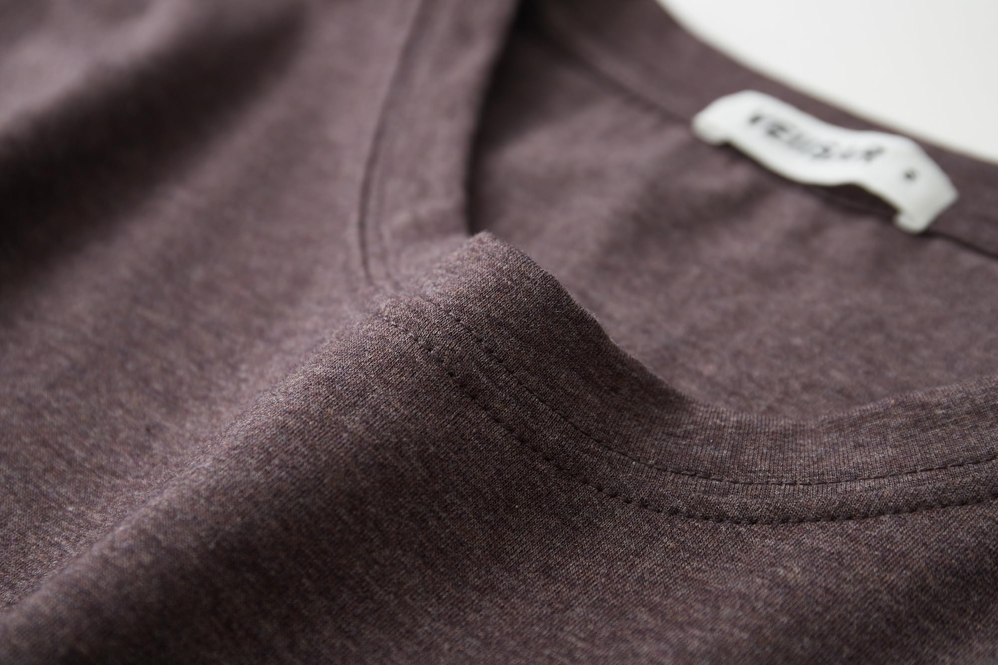VEIISAR Crew Neck Tees Premium Men's T-Shirts - Soft and Fit Mens T-Shirt - Casual Stylish Tee for Men Brown S