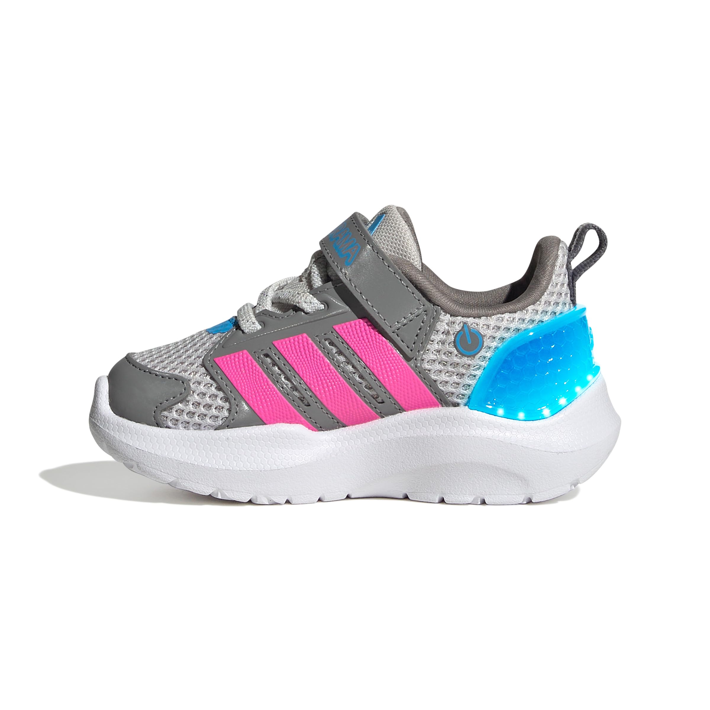 adidas Unisex-Baby Lightorama, Grey/Lucid Pink, 5.5