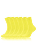 Forony Mens Dress Socks Size 9-11 9-12 8-13 Yellow Cotton Anti Odor Size 8-13 for Suit Business 3 Pack Formal