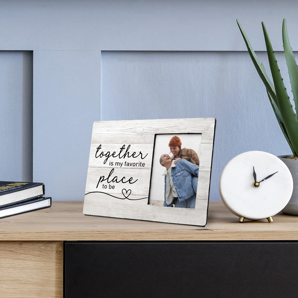 FLDAS Couple Picture Frames 8x10, Gifts for Couples, Wedding Picture Frames for the Couple Wedding Gifts,Together is My Favorite Place Photo Frame