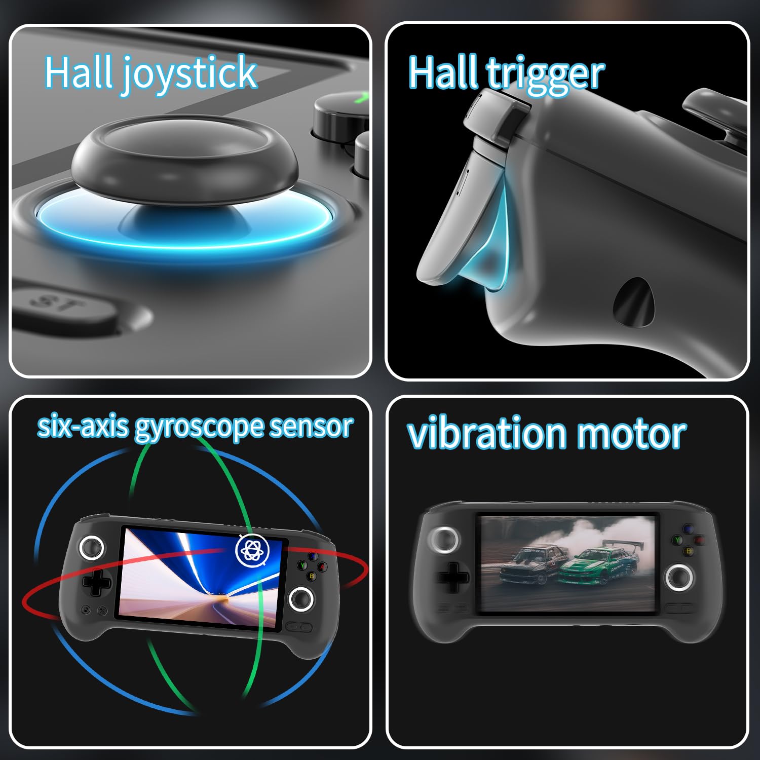 RG556 Retro Handheld Game Android 13,rg 556 Handheld Game with 5.48 inch Touch OLED Screen,RG556 Supports DP and WiFi Bluetooth has Hall Rocker Battery 5500mAh
