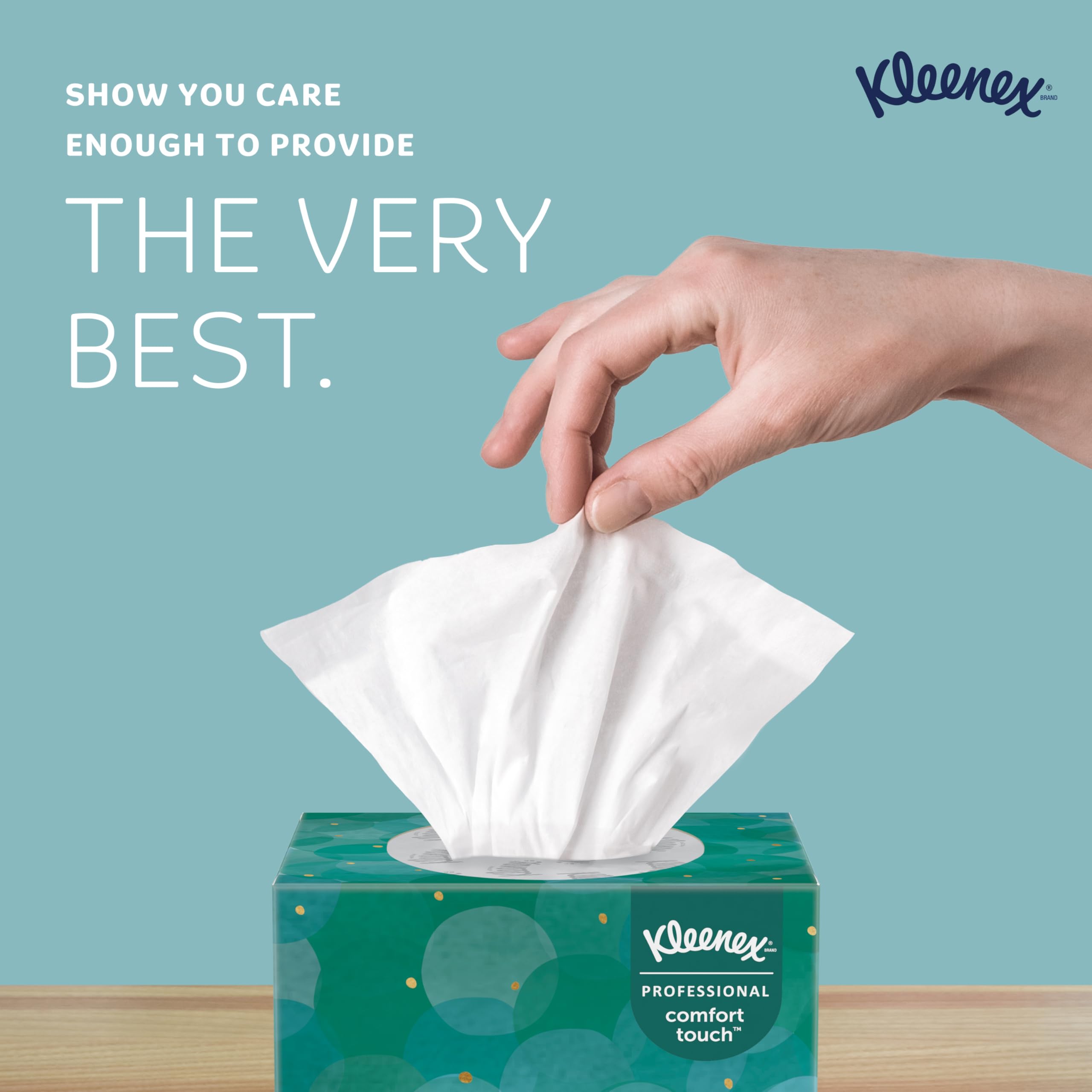 Kleenex Professional Facial Tissue, Bulk (21270), 2-Ply, White, Upright Cube Boxed Format, Designed for Business (90 Tissues/Box, 36 Boxes, 3,240 Sheets/Case)