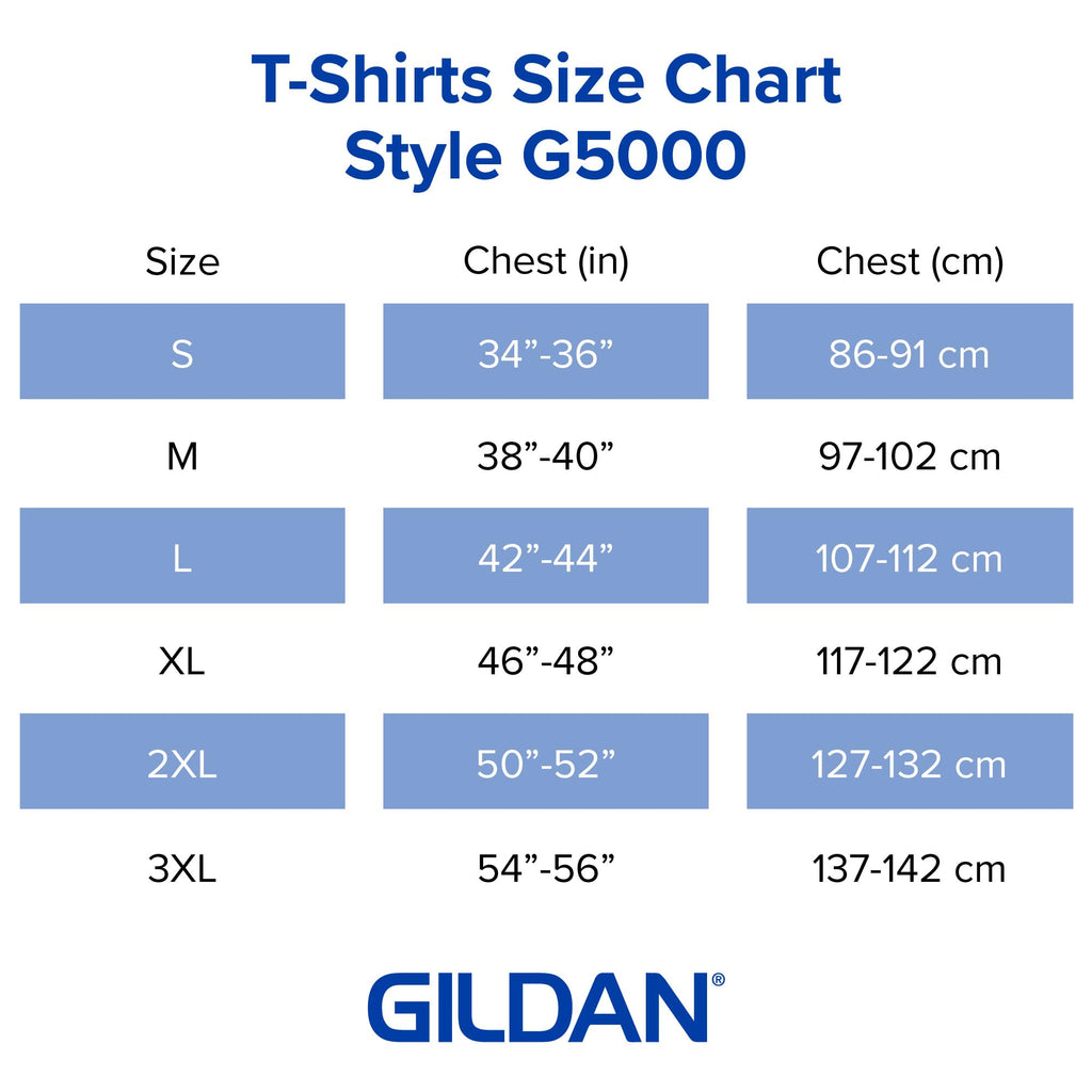 Gildan mens Heavy Cotton T-shirt, Style G5000, Multipack T Shirt, Black (3-pack), 3X-Large US