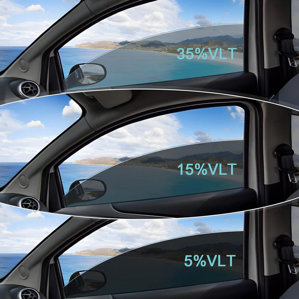 Window Tint Film for Cars, Ceramic Window Tints, Blocks 99% UV & IR Rays, Heat Resistant Anti Glare Film for Windshield, Scratch Resistant Sun Shade Auto Tint Roll (35% VLT, 20in x 10ft)
