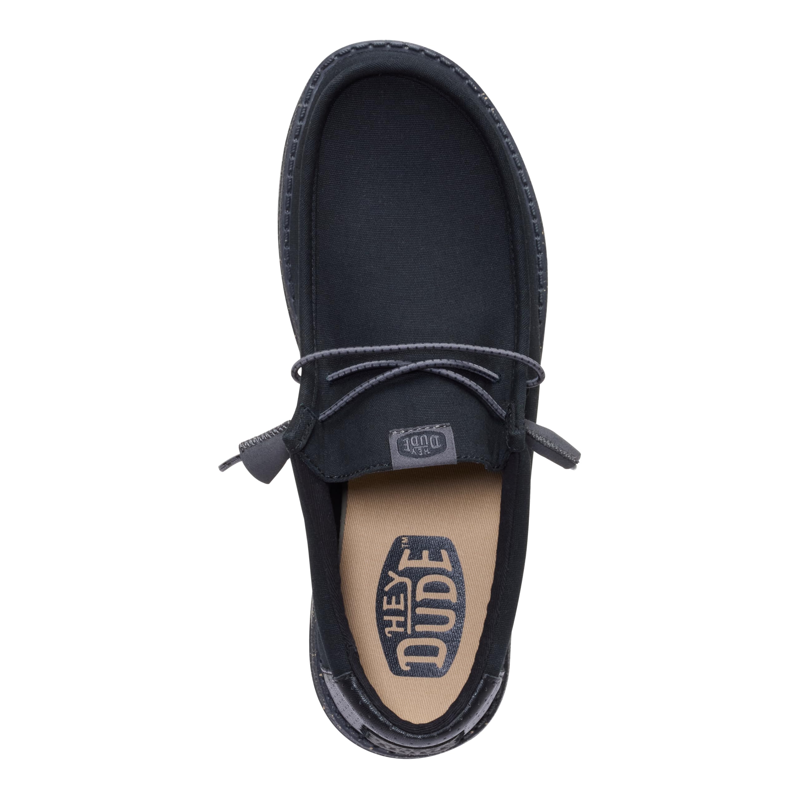 HEYDUDE Wally Hex Black/Black Size 12, Men’s Shoes, Slip-on Loafers, Comfortable & Light-Weight