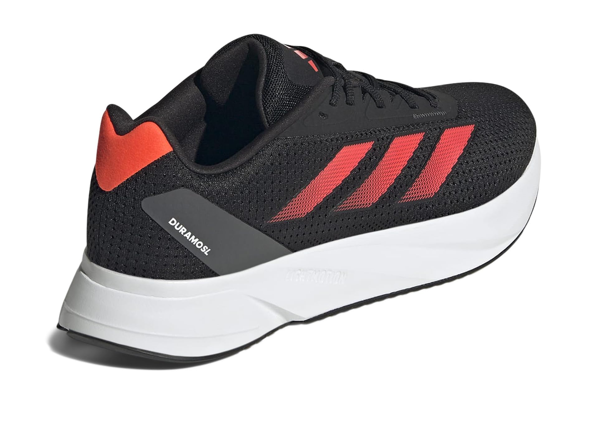 Adidas Men's Duramo SL, Black/Solar Red/Grey, 11