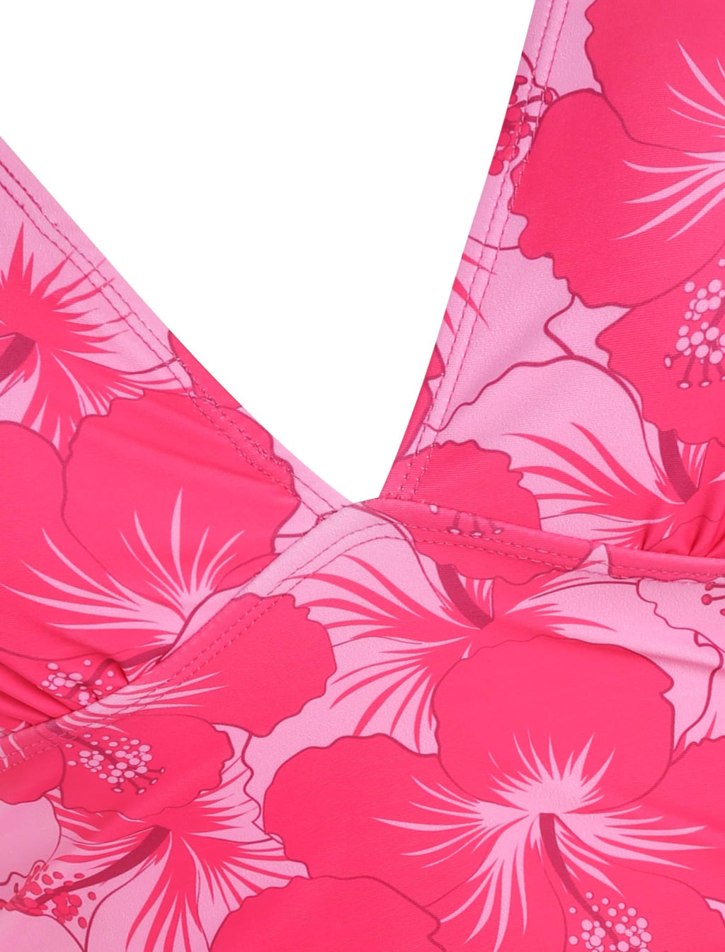 ZAFUL Tummy Control Swimsuits for Women Modest Swimsuits for Women Solid Two Piece Bathing Suits Tummy Control Ruched Tankini Swimsuit with Shorts (Rose Red Floral XL)