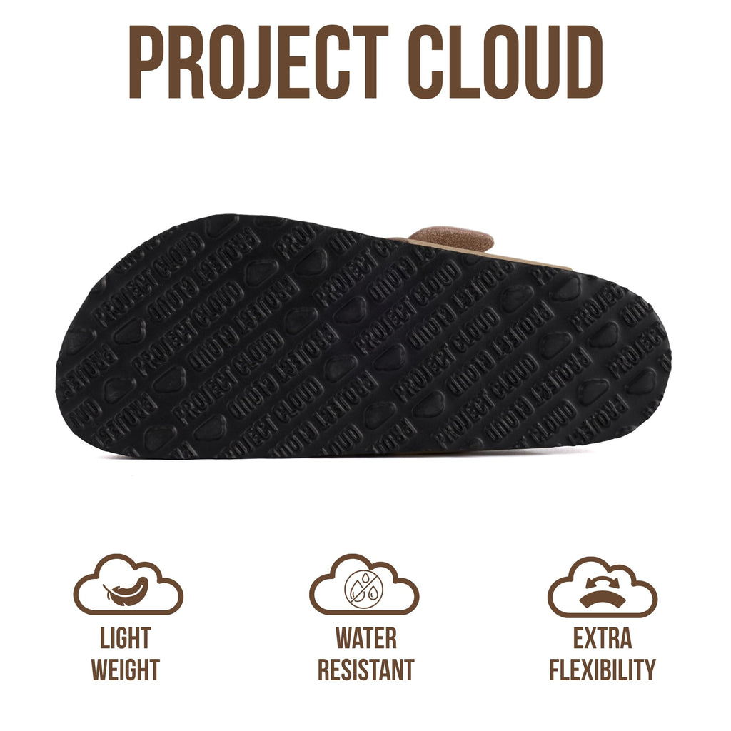 Project Cloud Genuine Leather Thong Sandals Women Water-Resistant Beach Essentials Womens Sandals - Flip Flops for Women Footwear Memory Foam Insole Womens Slides (MALAGA,BEIGLEA,7)
