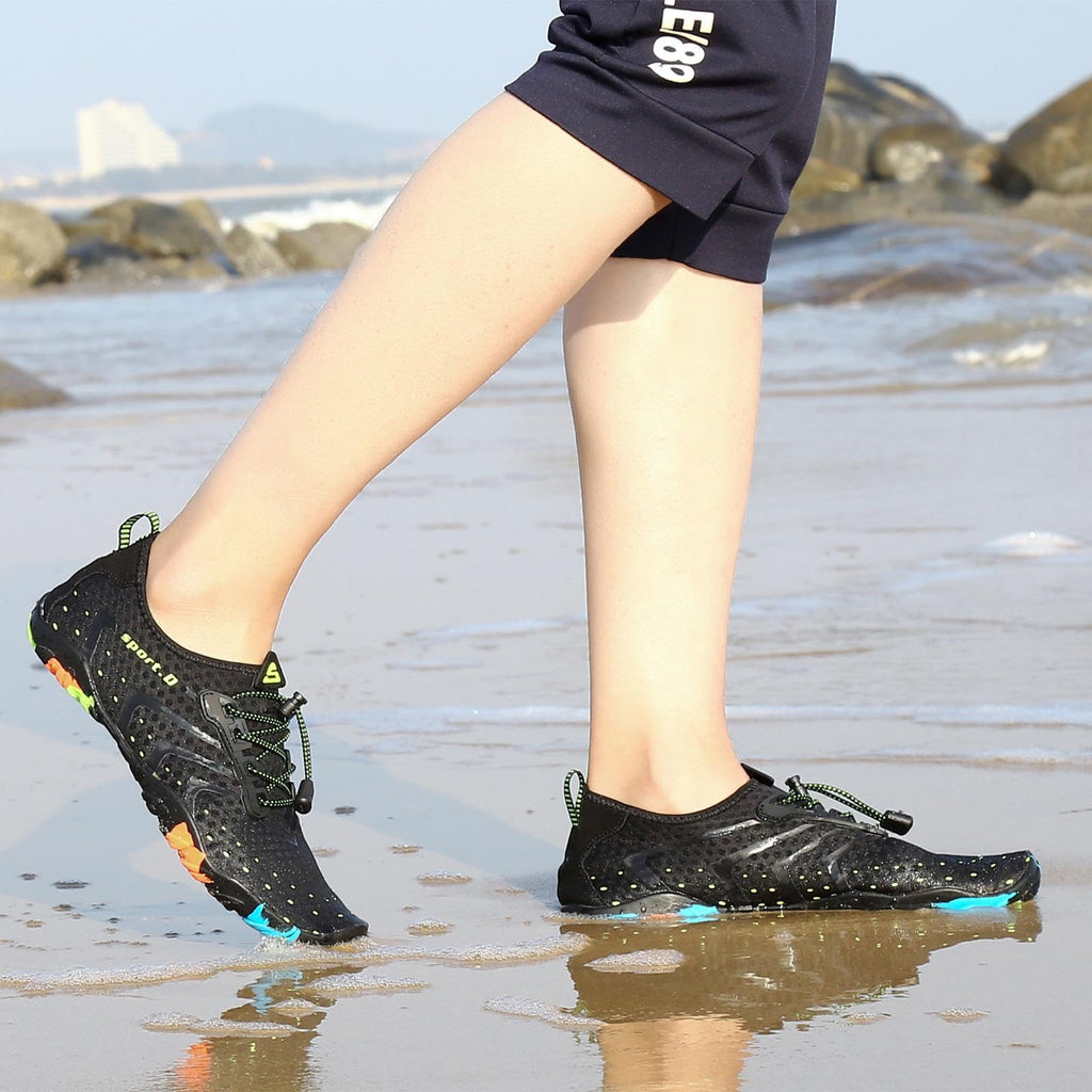 SAGUARO Quick-Dry Water Shoes for Women – Swim Shoes, Beach Shoes, Aqua Shoes with Lightweight, Breathable for Pool & Outdoor Black 8