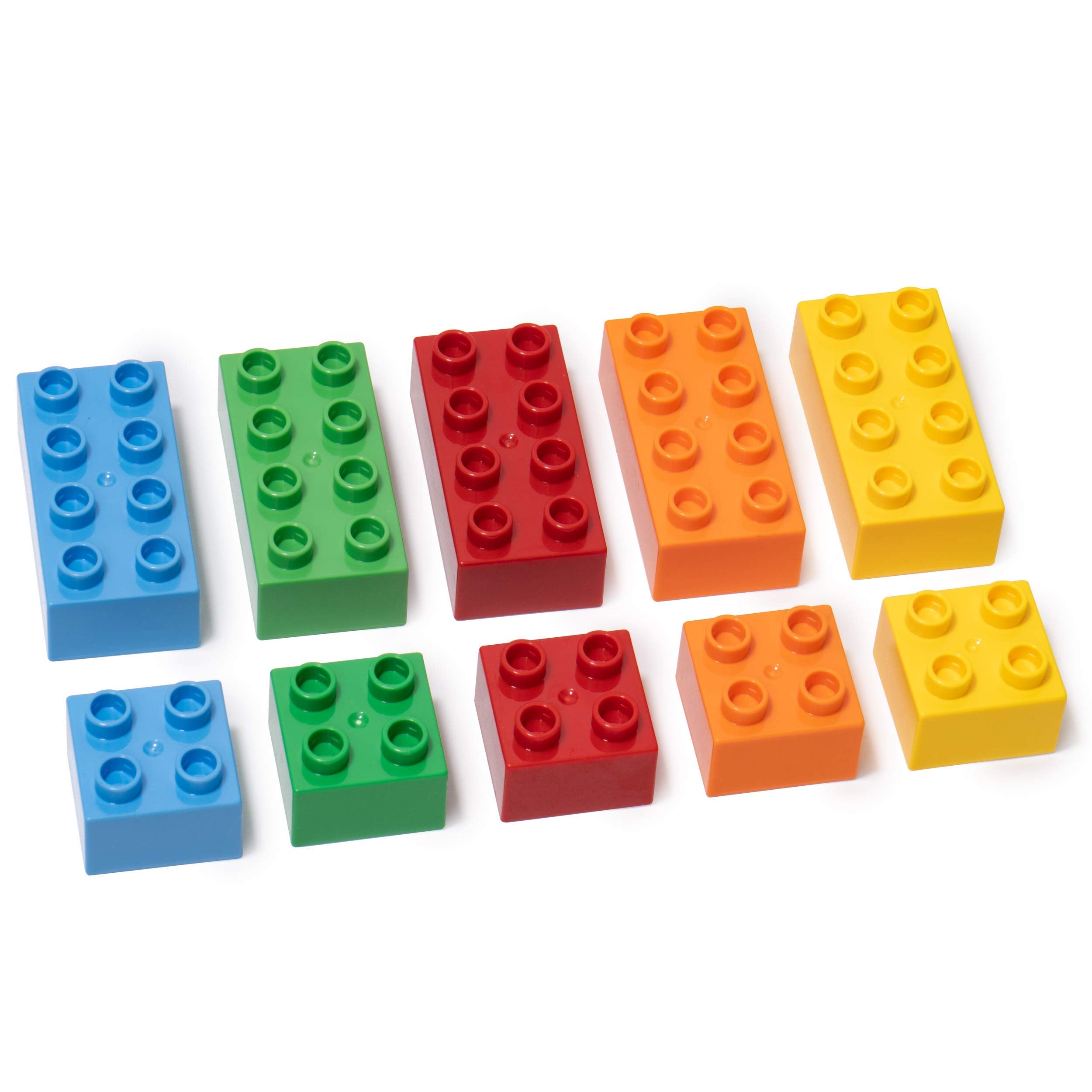 Driddle Big Building Blocks for Kids - STEM Toy - Classic Large Building Bricks - Compatible with All Major Brands - for Children All Ages - 50 Pieces