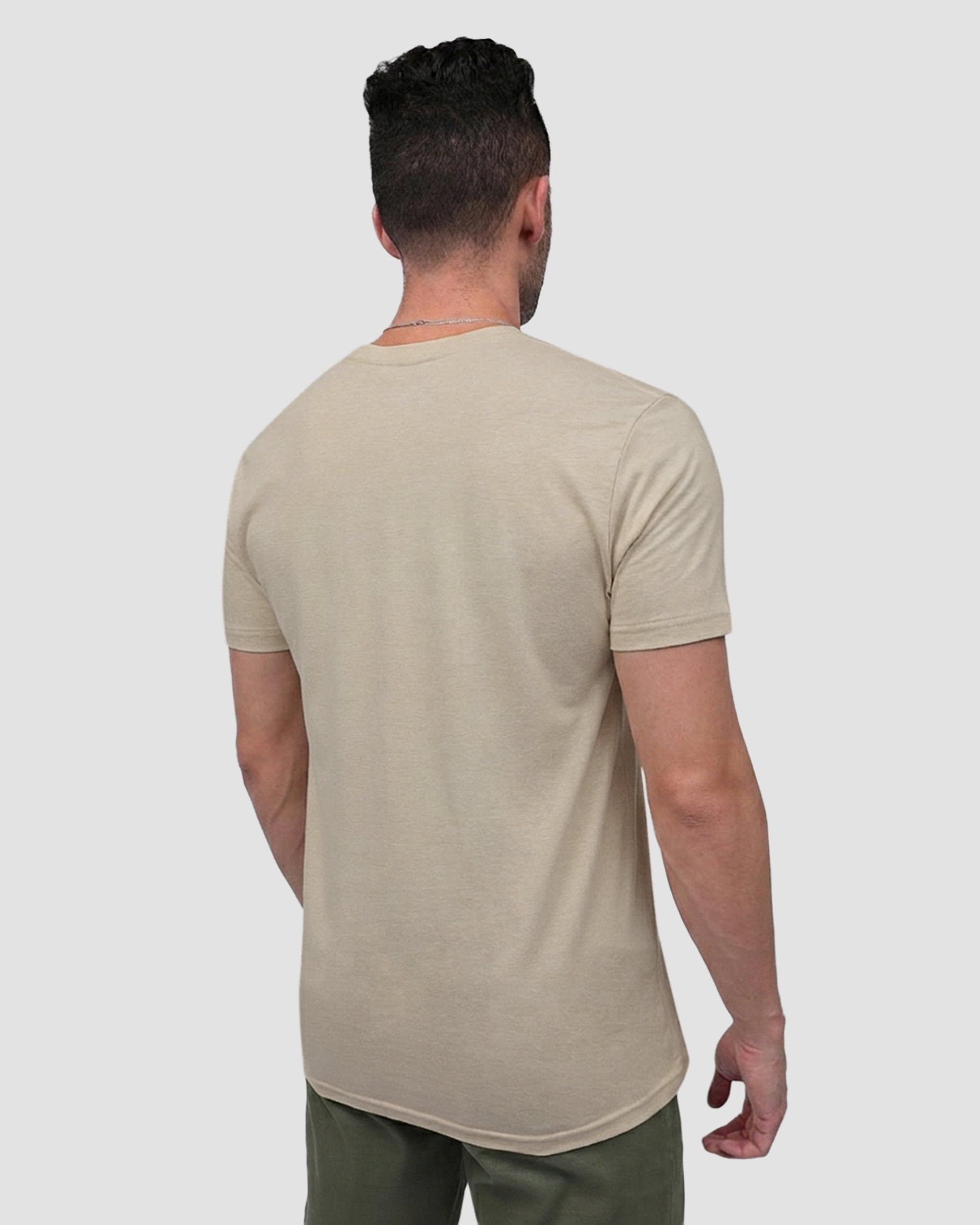 INTO THE AM Tranquil Ascent T-Shirt - Cool Space Design Tees for Men (Cream, 2X-Large)