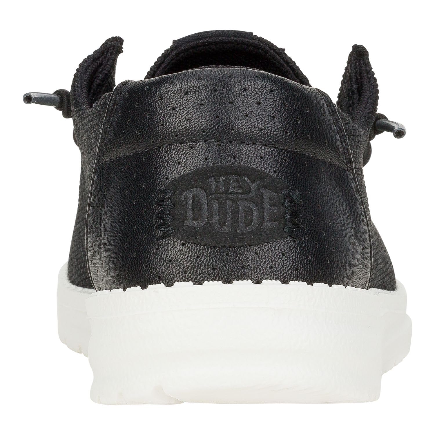 HEYDUDE Women's Wendy Hex Black Size 8 | Women's Slip On Shoes | Comfortable & Light-Weight