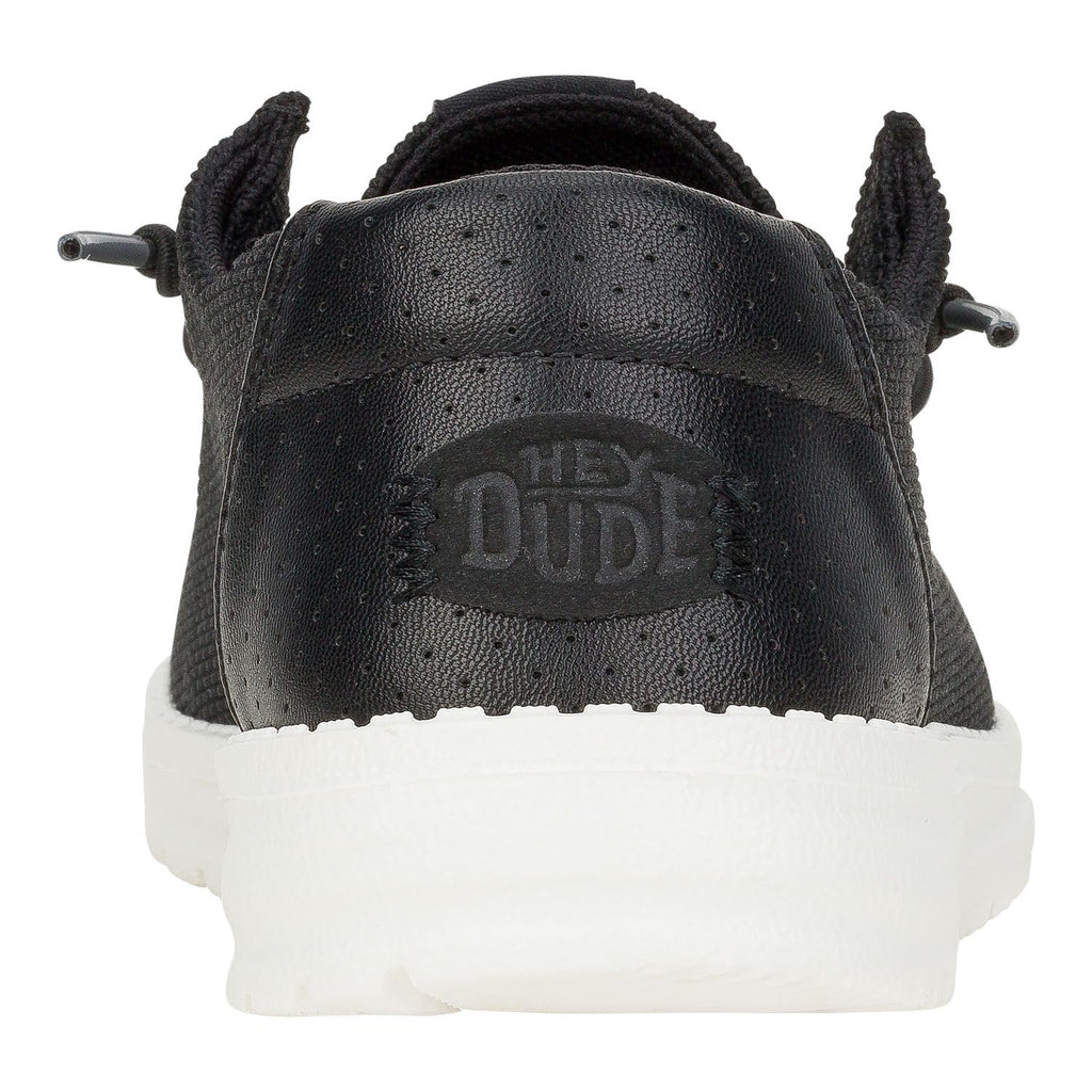 HEYDUDE Women's Wendy Hex Black Size 5 | Women's Slip On Shoes | Comfortable & Light-Weight