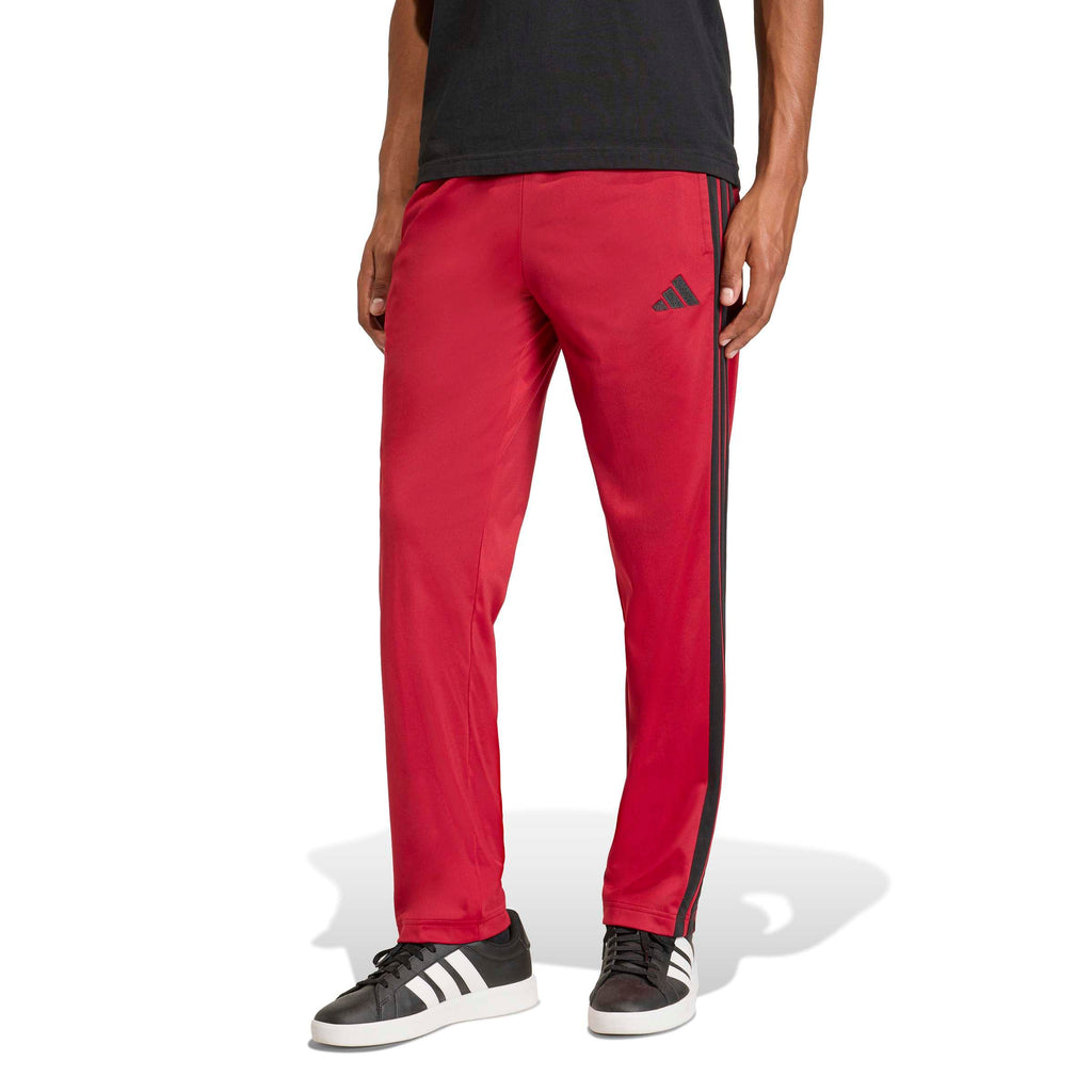 Adidas Men's 3-Stripes Tricot Opem Hem Track Pants, Maroon, Small