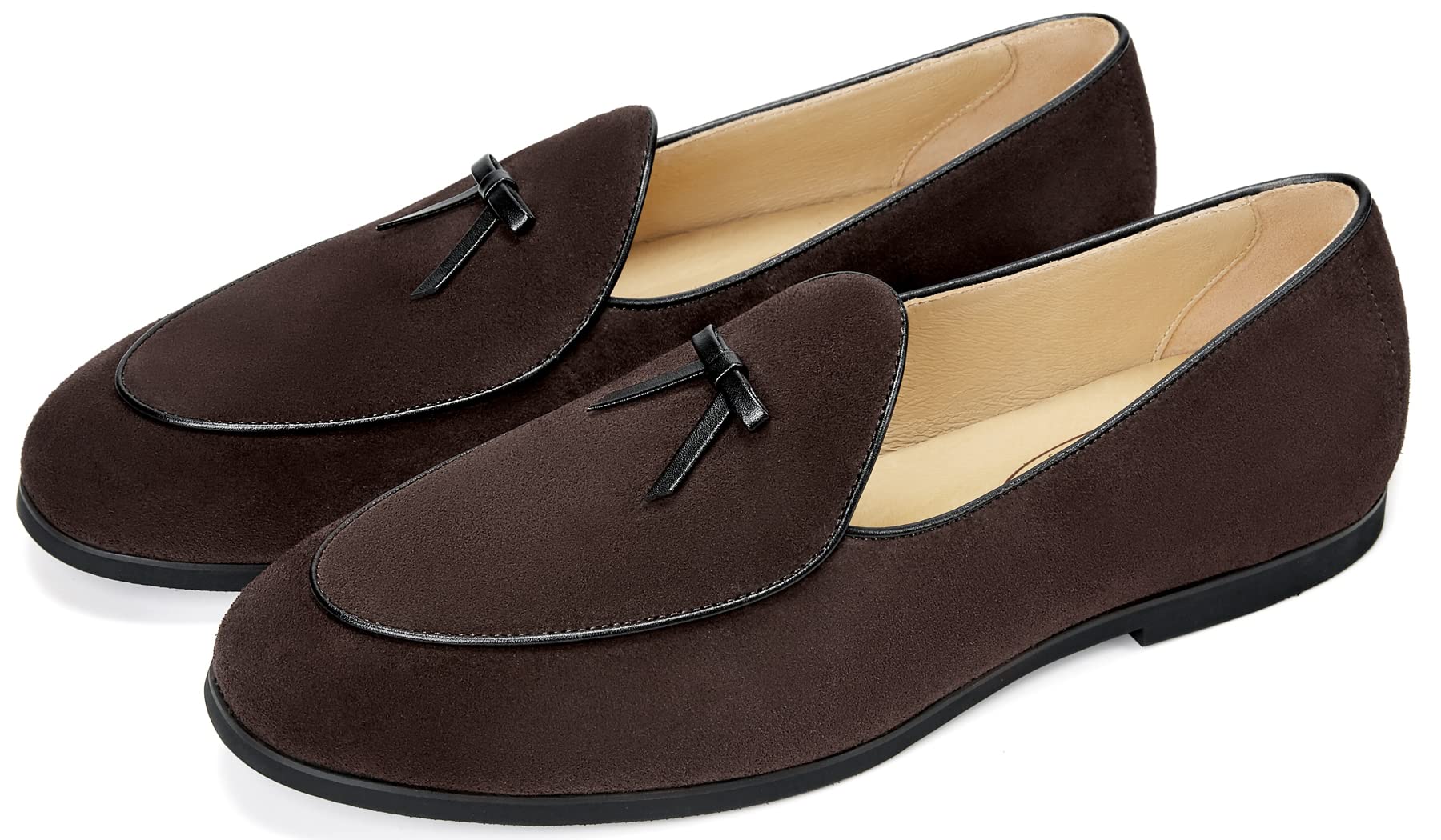 Journey West Men's Vintage Loafers for Men Belgian US 7