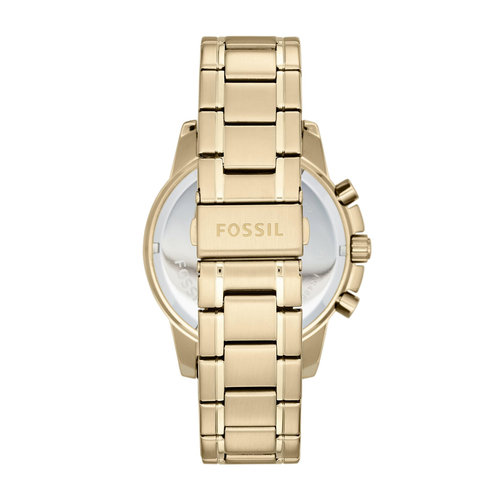 Fossil Men's Watch, Dean Quartz Stainless Steel Chronograph Watch for Men, Color: Gold