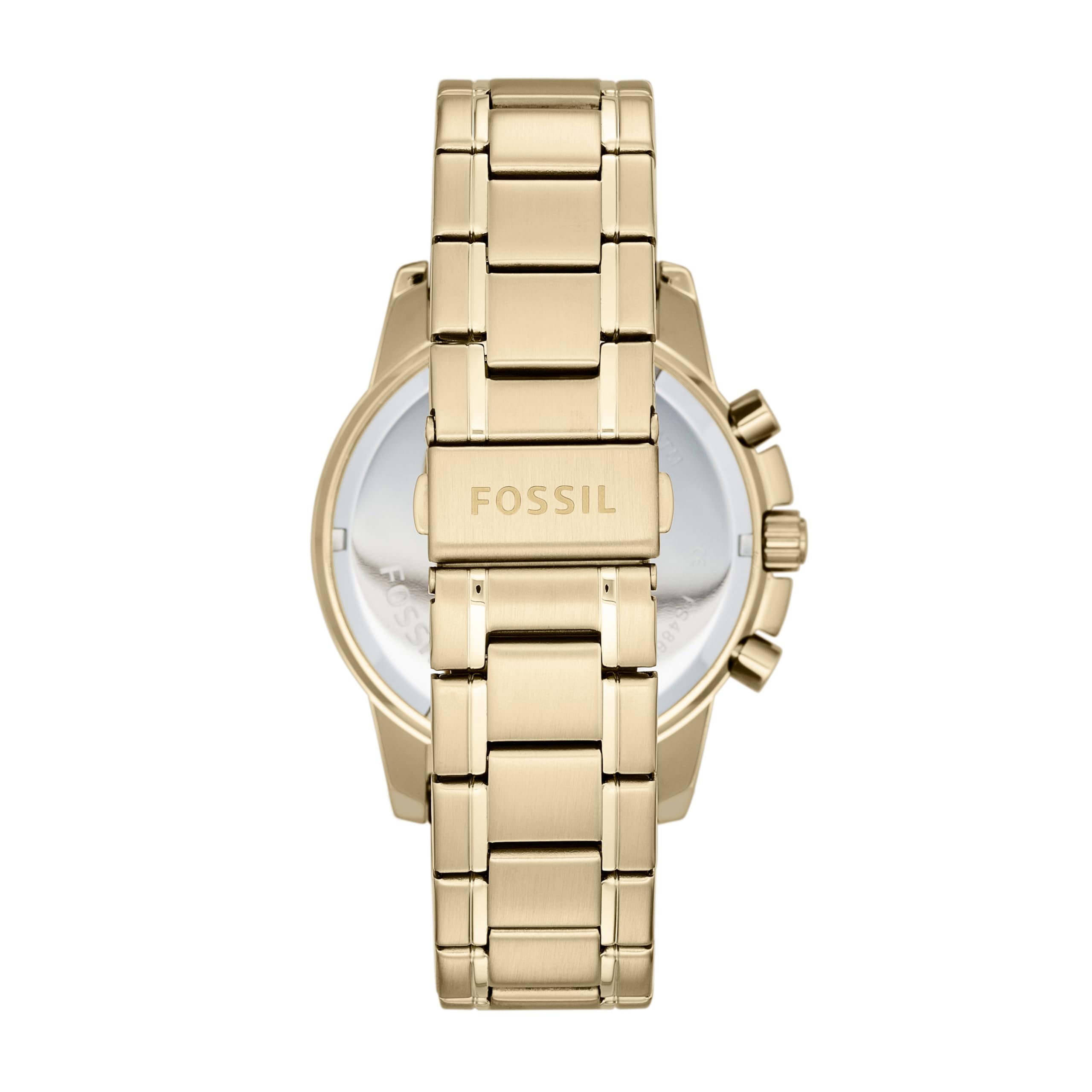 Fossil Men's Watch, Dean Quartz Stainless Steel Chronograph Watch for Men, Color: Gold