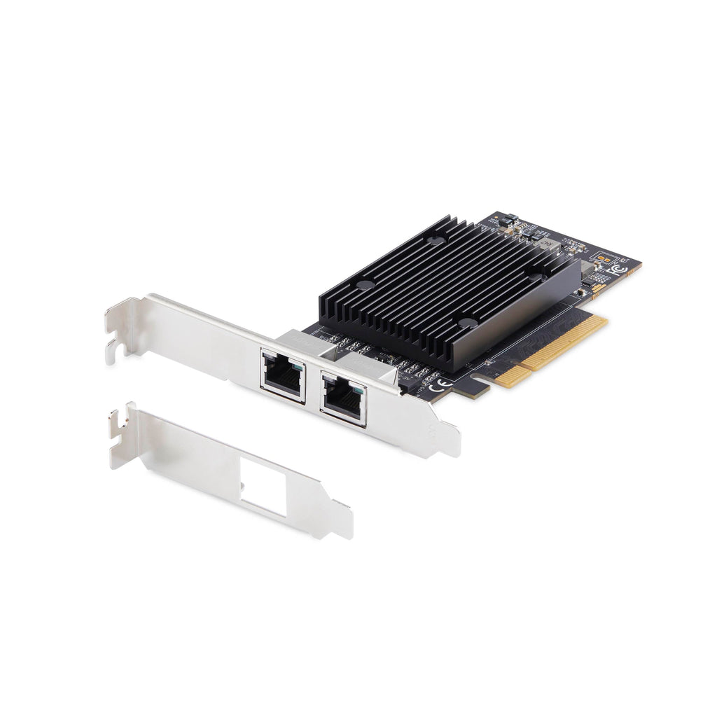 StarTech.com 2-Port PCIe 10Gb Ethernet Network Card, Windows and Linux, BCM57416 Chipset, 10GBASE-T, NIC Card, TAA