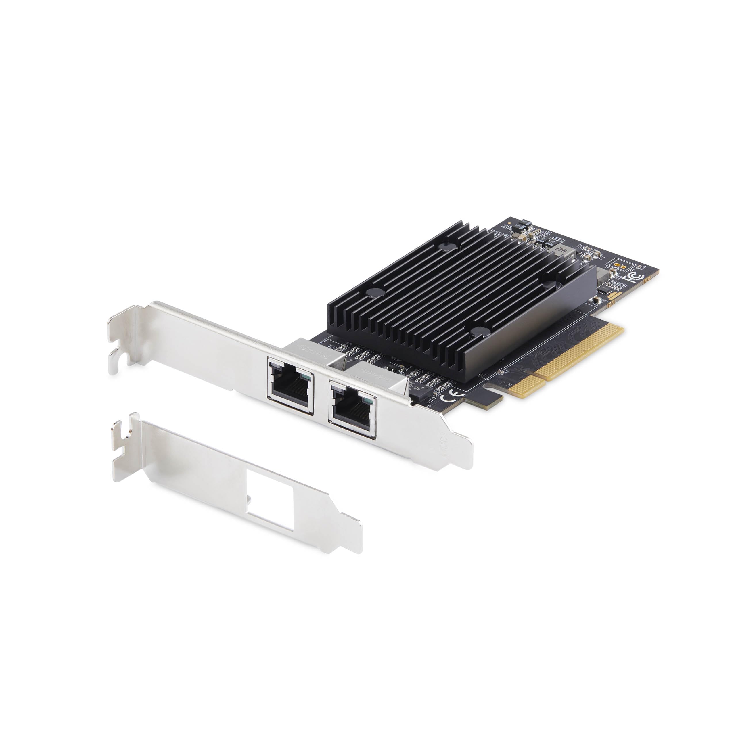 StarTech.com 2-Port PCIe 10Gb Ethernet Network Card, Windows and Linux, BCM57416 Chipset, 10GBASE-T, NIC Card, TAA