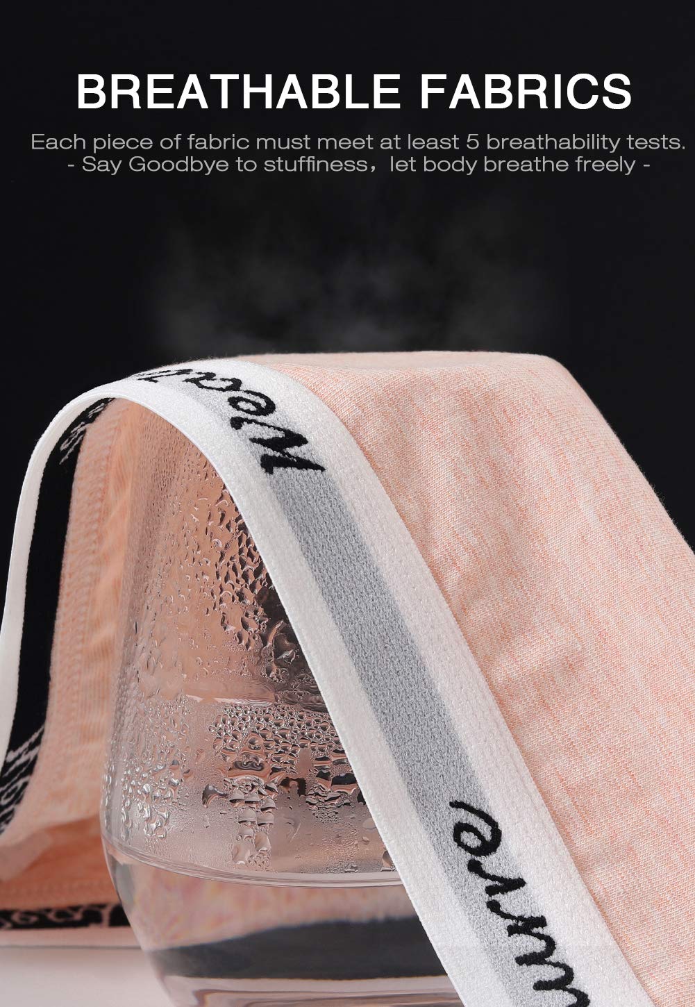 Wealurre Womens Underwear Cotton Bikini Breathable Sport Low Rise Panty for Women Multipack(6001M,Light)