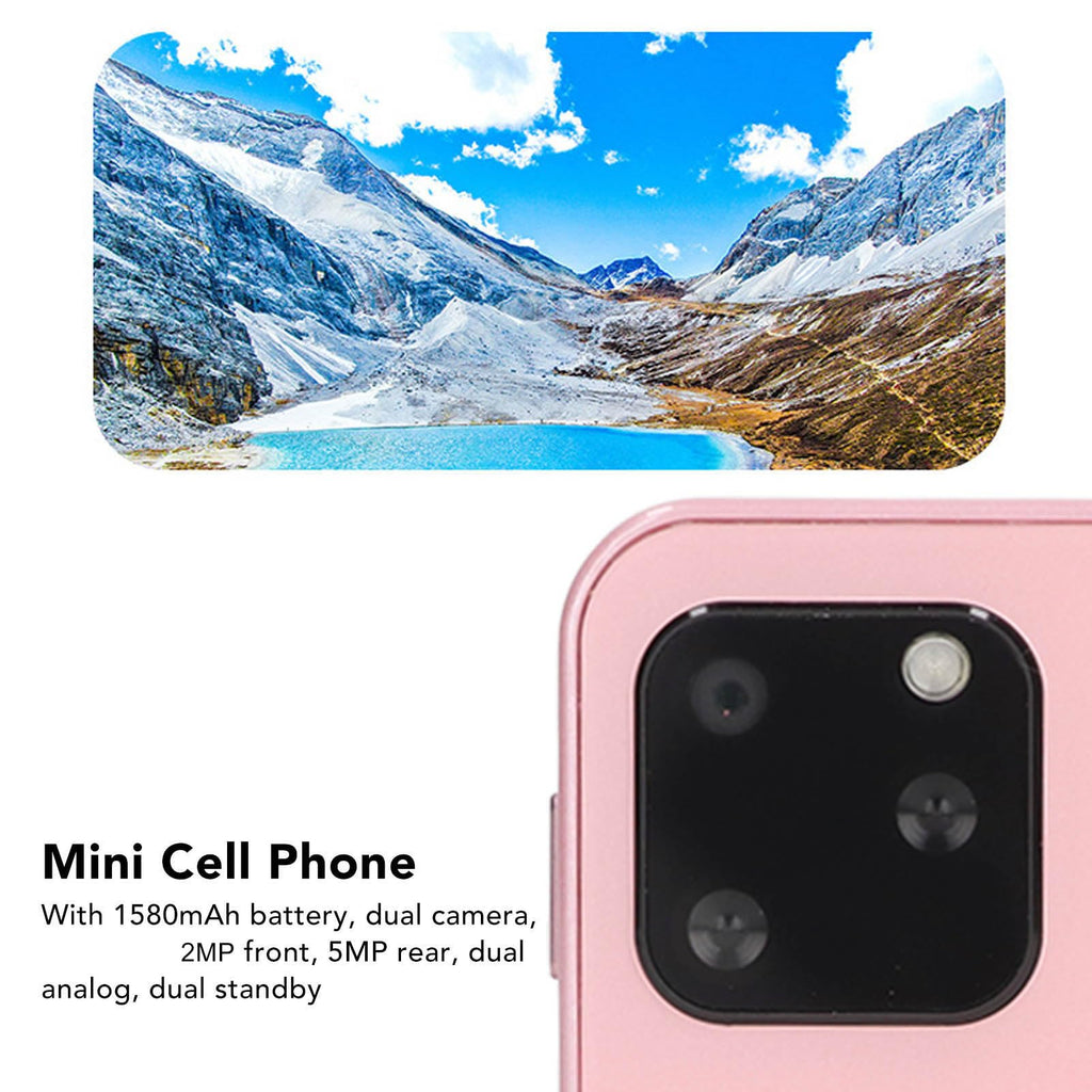 Sudroid Mini Smartphone, World's Smallest Cell Phone, 2.5 Inch, Quad Core, 1GB 8GB, 5MP Dual SIM, HD Unlocked 3G Mobile Phone with Protective Shell ()