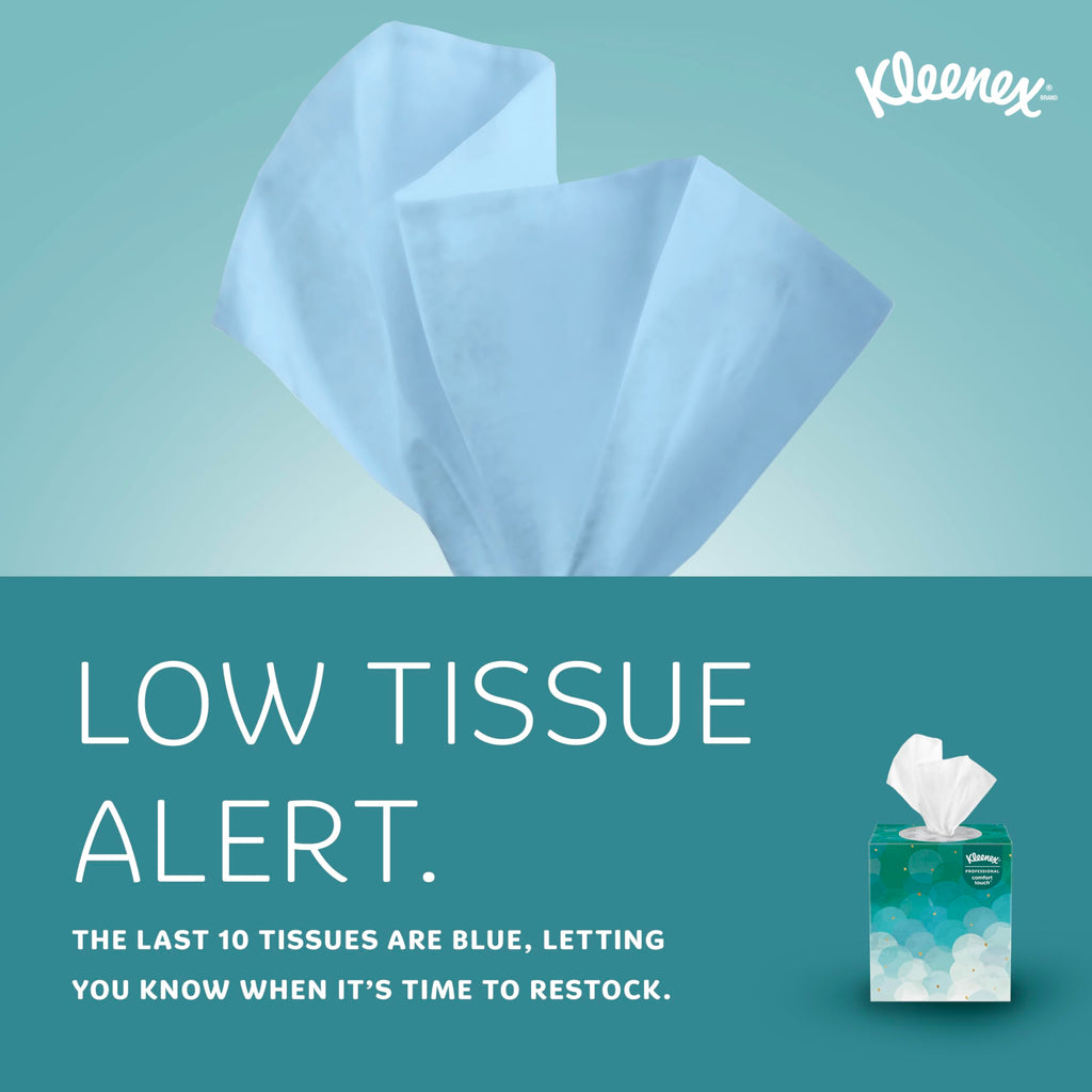 Kleenex Professional Facial Tissue, Bulk (21270), 2-Ply, White, Upright Cube Boxed Format, Designed for Business (90 Tissues/Box, 36 Boxes, 3,240 Sheets/Case)