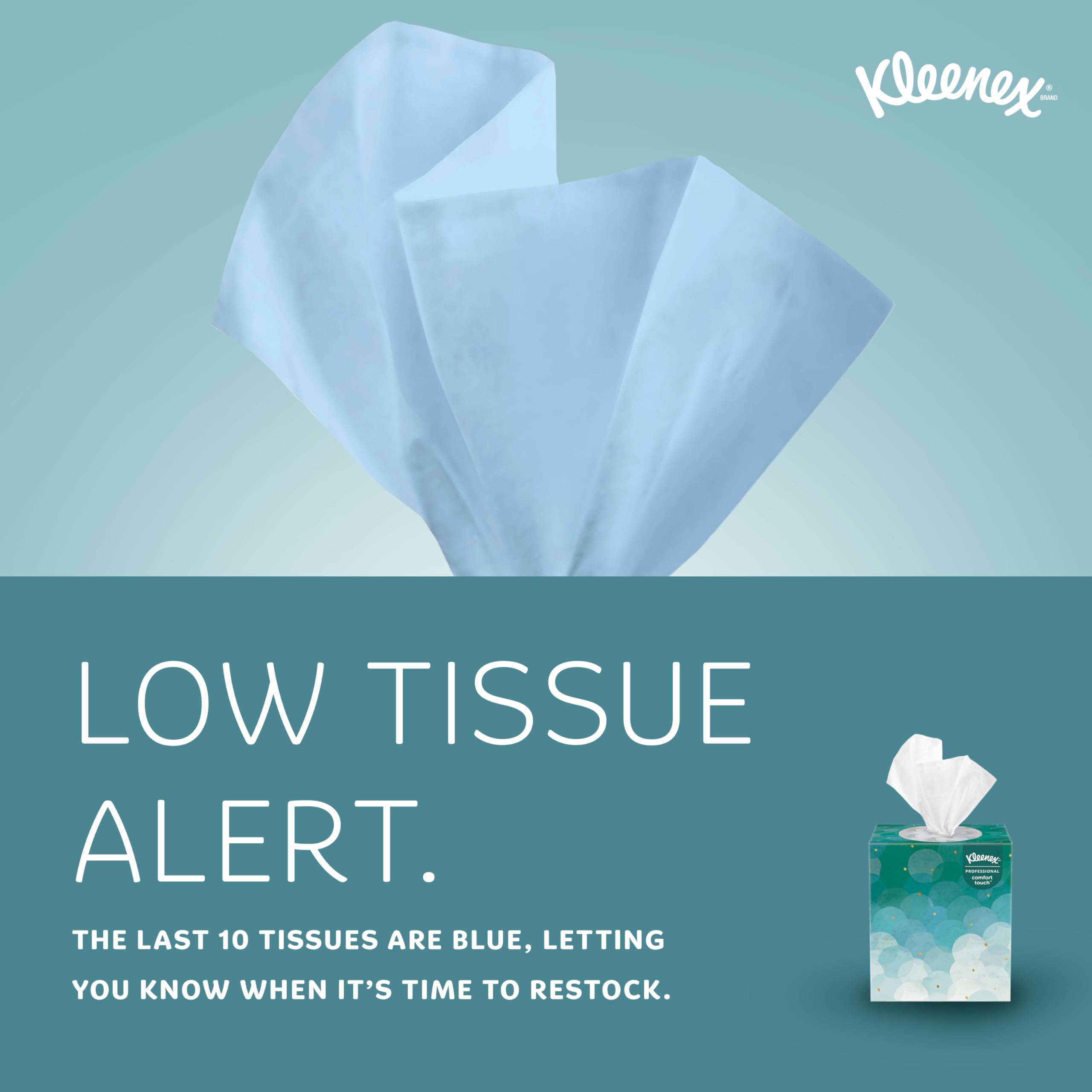 Kleenex Professional Facial Tissue, Bulk (21270), 2-Ply, White, Upright Cube Boxed Format, Designed for Business (90 Tissues/Box, 36 Boxes, 3,240 Sheets/Case)