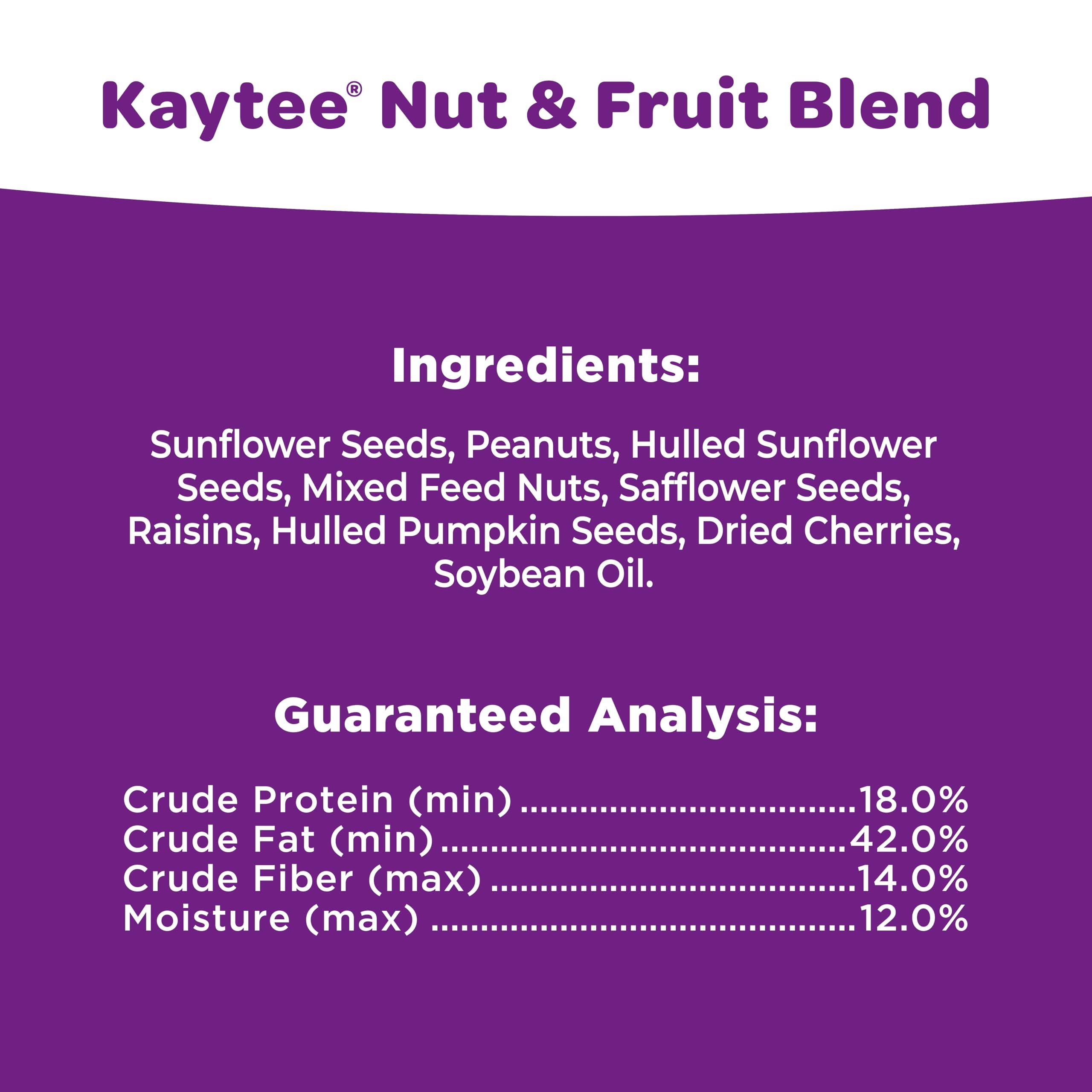 Kaytee Nut & Fruit Wild Bird Seed, 5 lb