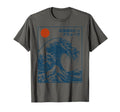 Great Wave Otaku Surfing Vintage Japanese Graphic Tee Men T-Shirt