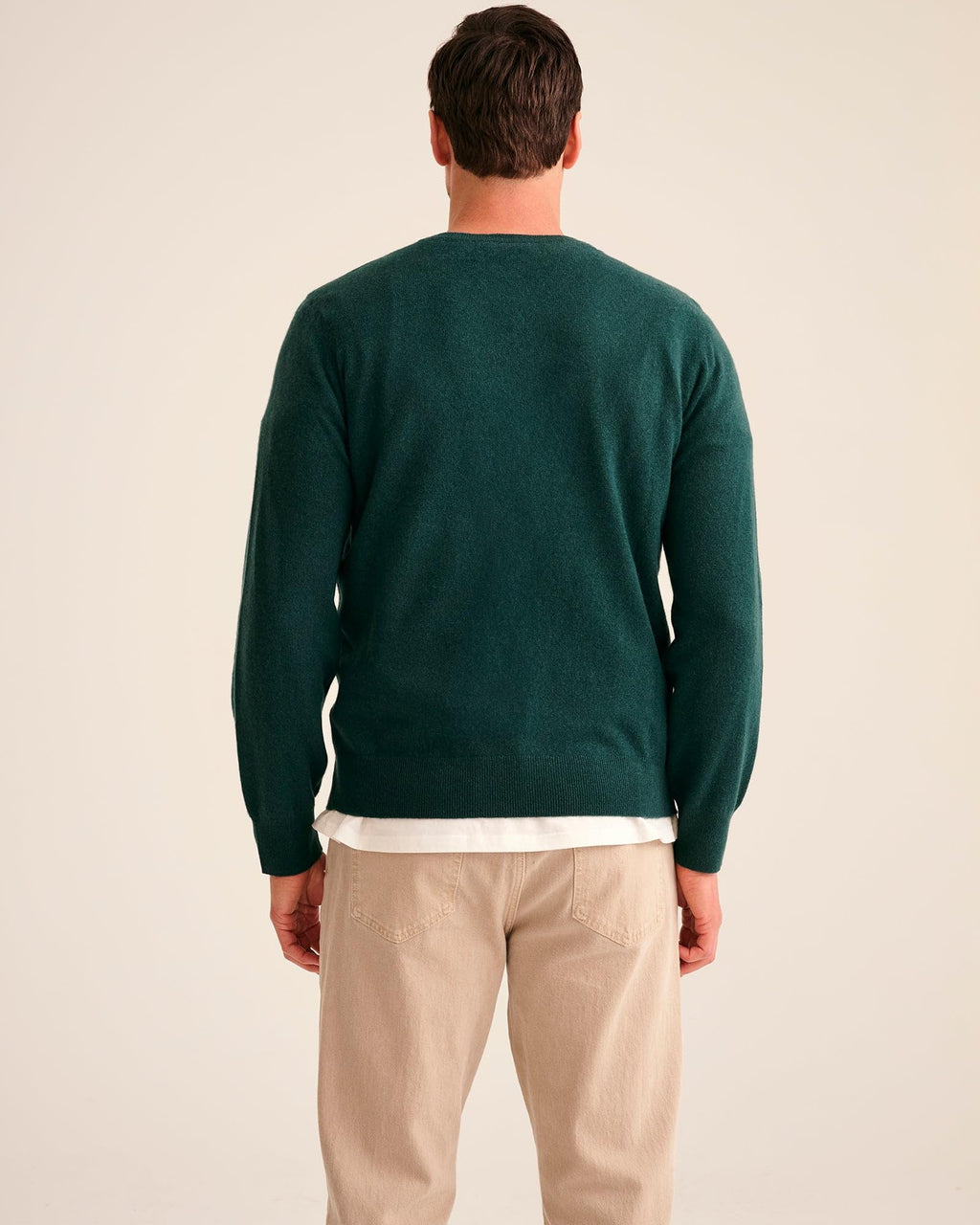The Original Cashmere Crewneck Sweater Men's (US, Alpha, X-Large, Regular, Regular, Pine)