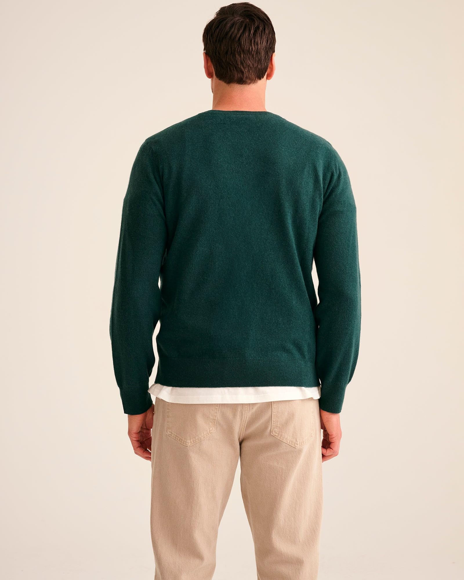 The Original Cashmere Crewneck Sweater Men's (US, Alpha, X-Large, Regular, Regular, Pine)