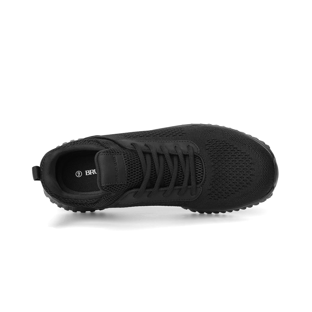 Bruno Marc Men's Non Slip Work Shoes Walking Zapatos Trabajo Black & Lightweight Food Service Chef Kitchen Restaurant Resistant Sneakers,Size 11,Black,SBWO2302M