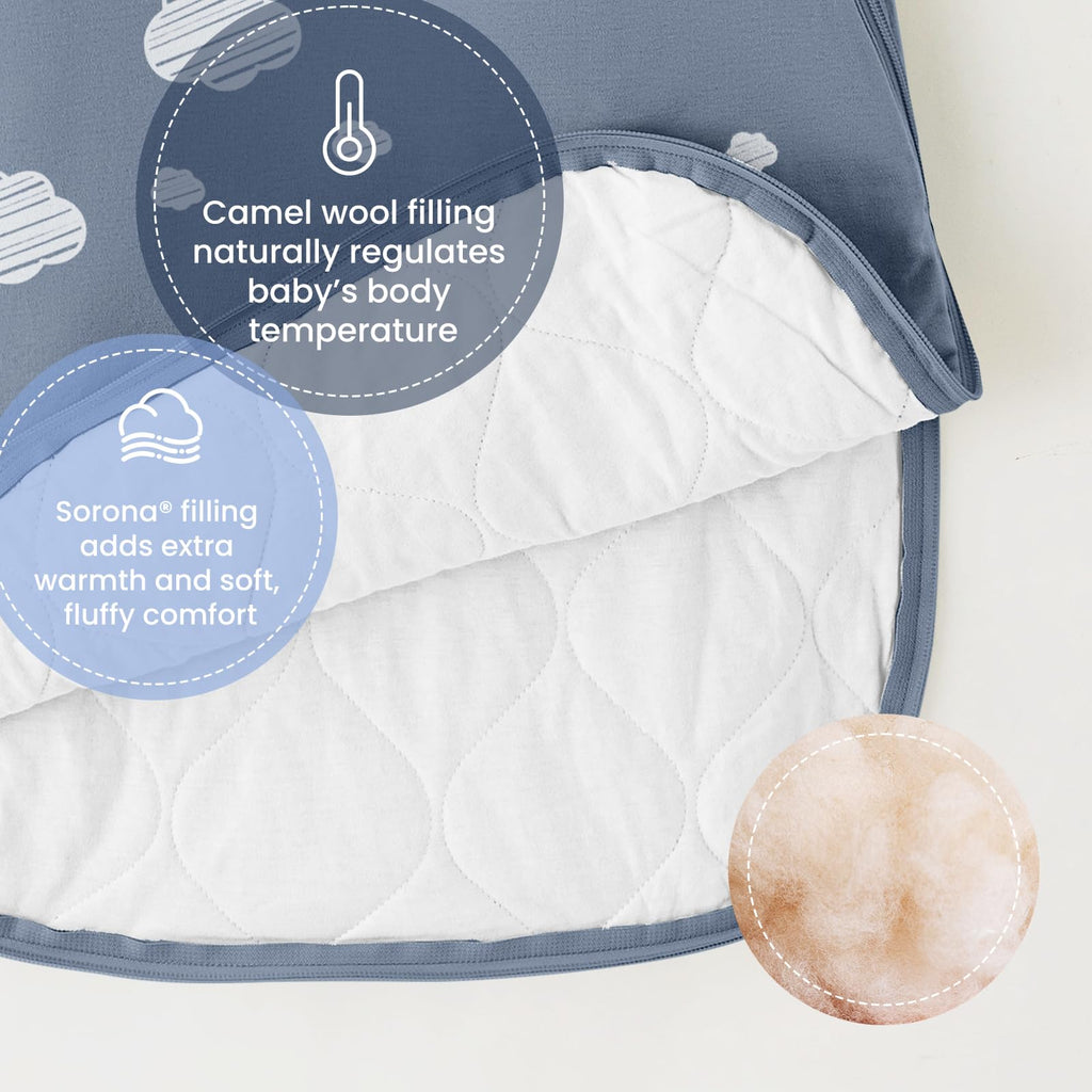 kaiya baby Unisex Sleeping Bag for Babies and Toddlers 2.5 Tog Sleep Sack 0-6Months, Long Sleeve Sleep Sack, Wearable Blanket Baby, One Piece with Sleeves, Gifts for Baby