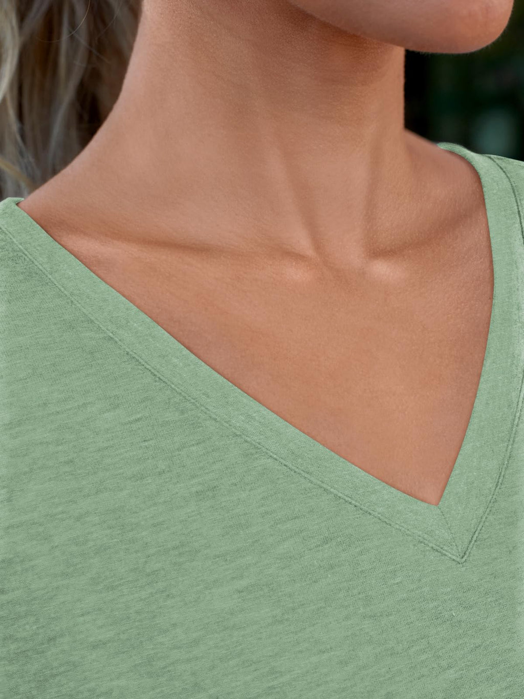 AUTOMET Womens Summer Tops School Outfits Short Sleeve Casual V Neck T Shirts Tees Tunic Fashion Trendy Comfy Clothes 2026 Green M