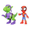 Marvel Spidey and His Amazing Friends Dino-Webs, Spidey and Goblin Raptor Action Figures Set, Super Hero Toys for Boys and Girls Ages 3 and Up