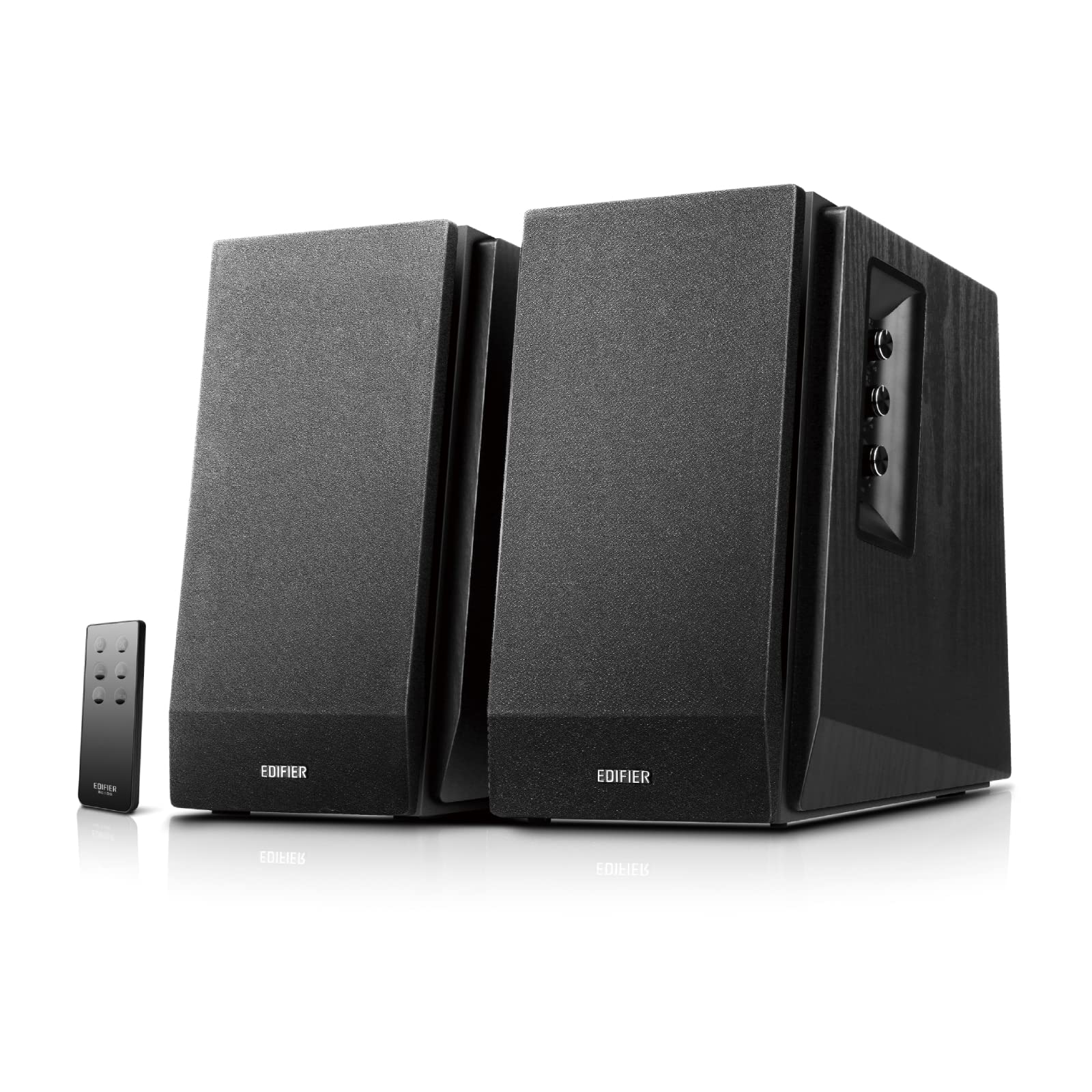 Edifier R1700BT Bluetooth Bookshelf Speaker - Active Near-Field Studio Monitors - Powered Speakers 2.0 Setup Wooden Enclosure 66w RMS (Black)