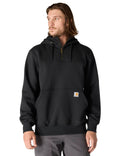 Carhartt Men's Paxton 1/4-Zip Sweatshirt, Black, Medium