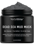 New York Biology Dead Sea Mud Mask for Face and Body | Spa Quality Pore Refiner for Oily Skin | Natural Skincare for Women & Men | Tighten Skin for A Healthier Complexion | 8.8 oz